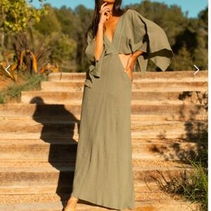 Studio Tia Aurora Dress (Olive) S/M